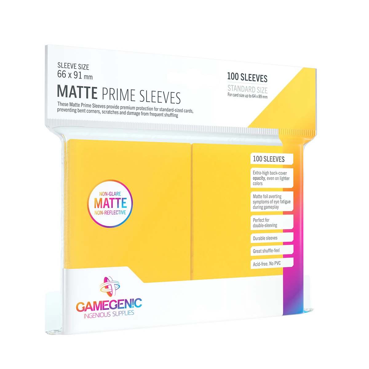 Matte Prime Sleeves Yellow