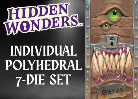 Hidden Wonders&trade; Individual Mystery Polyhedral 7-Die Set